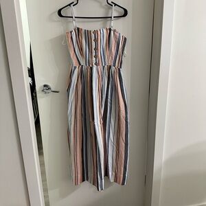 Free People Lilah Pleated Tube Dress Multi M NWT